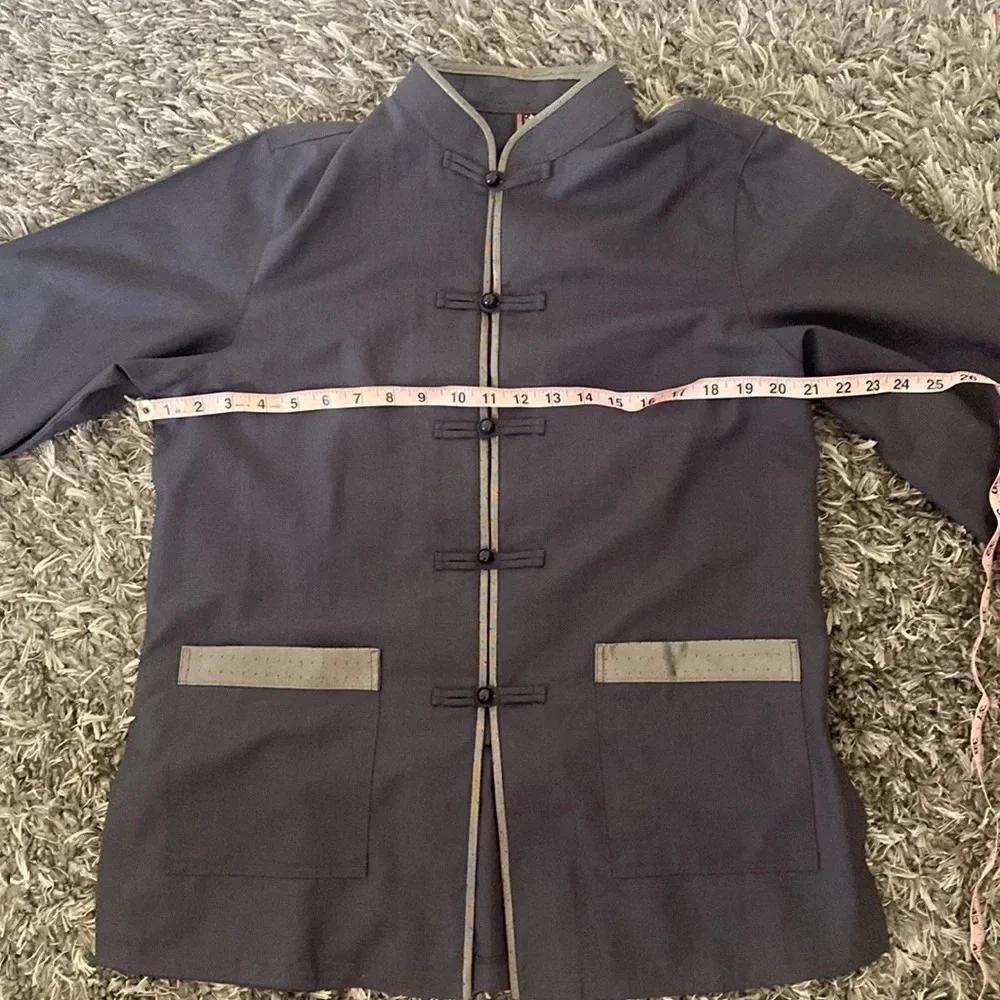 Shanghai Story Long Sleeve Linen Traditional Jacket Shirt - Picture 6 of 12